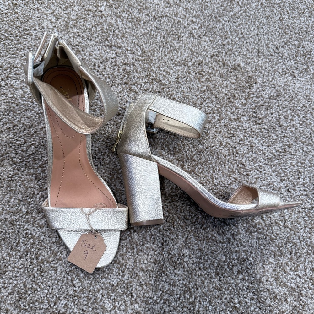 Elegant Silver High Heel Sandals